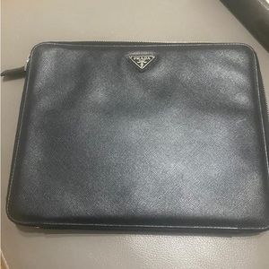 Prada Saffiano Leather Portfolio Case